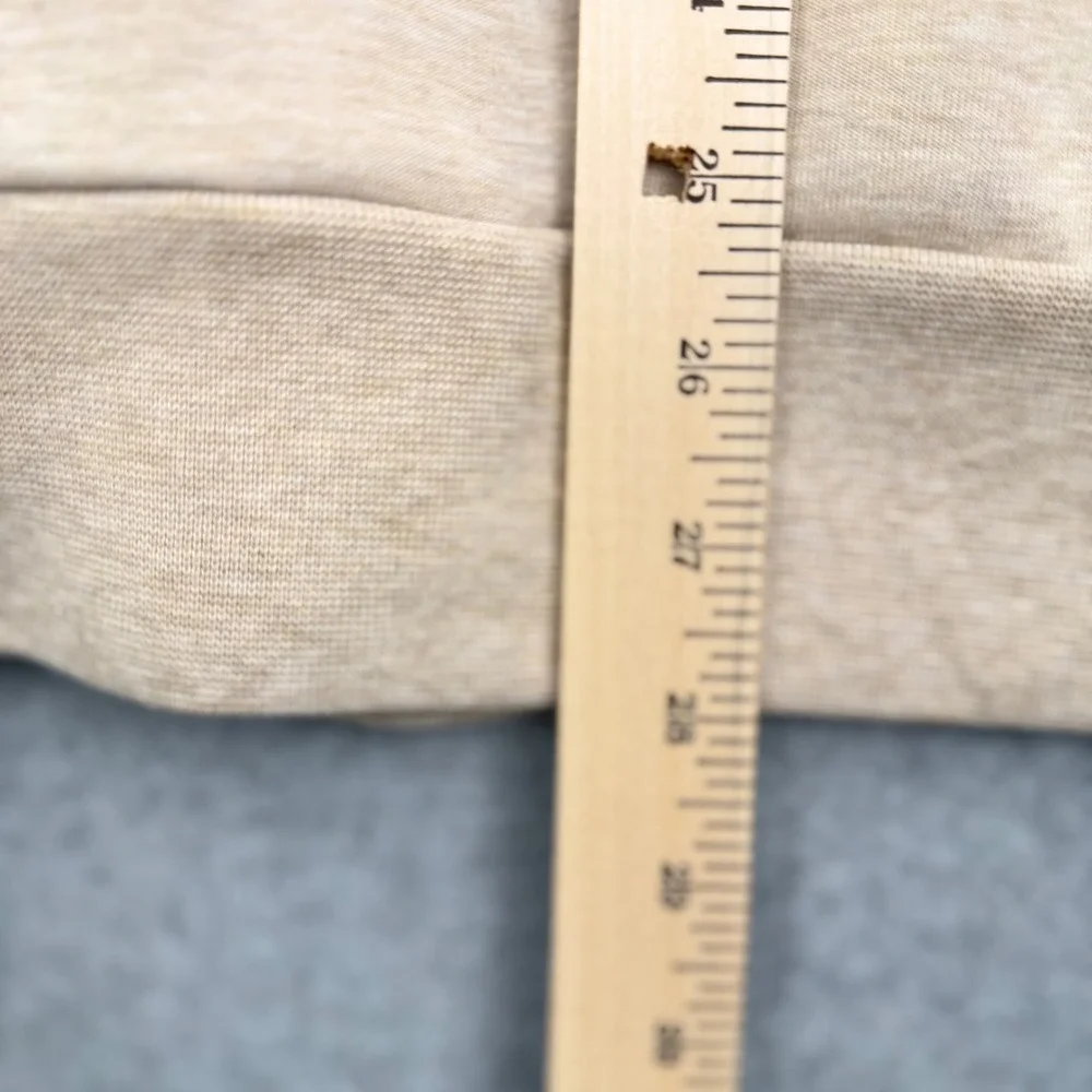 Polo Ralph Lauren Pullover Mens XL Preppy Quiet Luxury Quarter Zip Oatmeal Tan